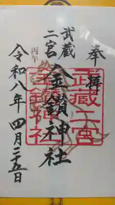 武蔵二宮 金鑚神社(埼玉県)