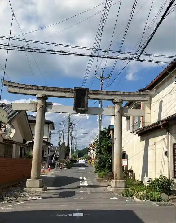 朝日森天満宮の鳥居