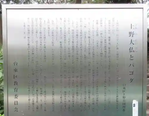 上野大佛の歴史