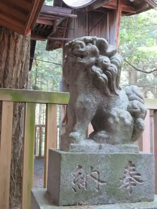 原野八幡宮の狛犬