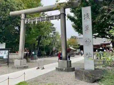 浅草神社の鳥居