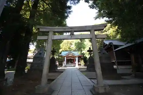 中野氷川神社の鳥居