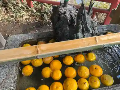 間々田八幡宮の手水舎