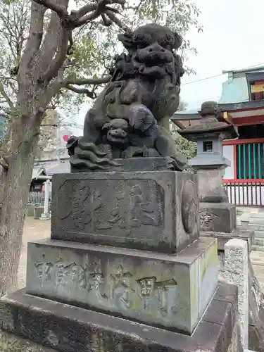 鮫州八幡神社の狛犬