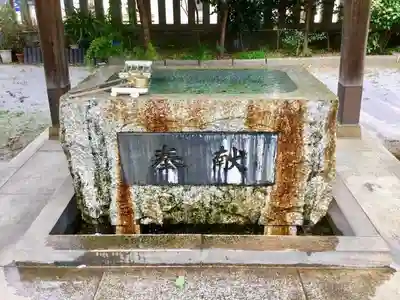 柏神社の手水舎