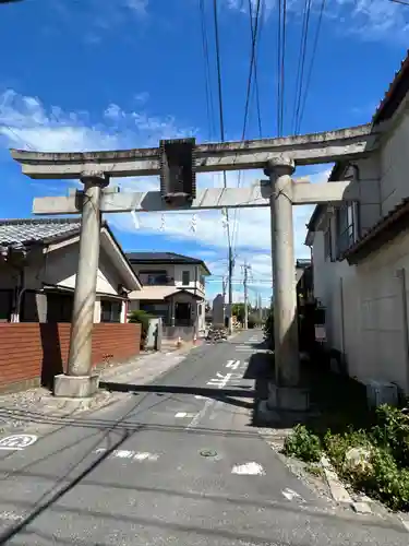 朝日森天満宮の鳥居