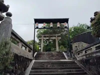 阿智神社の鳥居