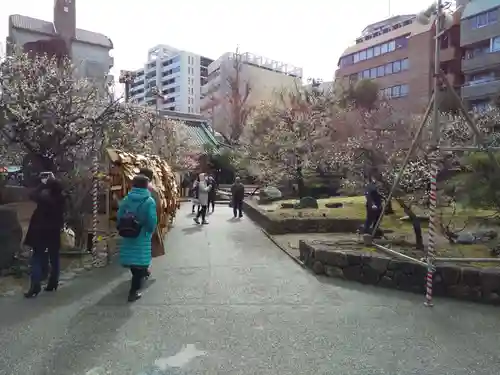 湯島天満宮の庭園
