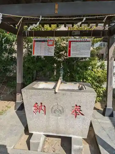 当代島稲荷神社の手水舎