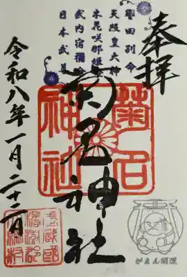 菊名神社の御朱印