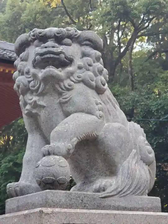 山中八幡宮の狛犬