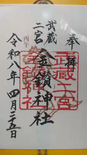 武蔵二宮 金鑚神社(埼玉県)
