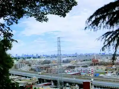 新作八幡宮の景色