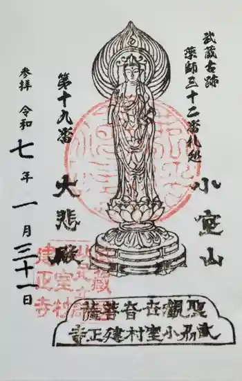 建正寺の御朱印 2025年01月