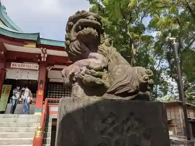 多摩川浅間神社の狛犬