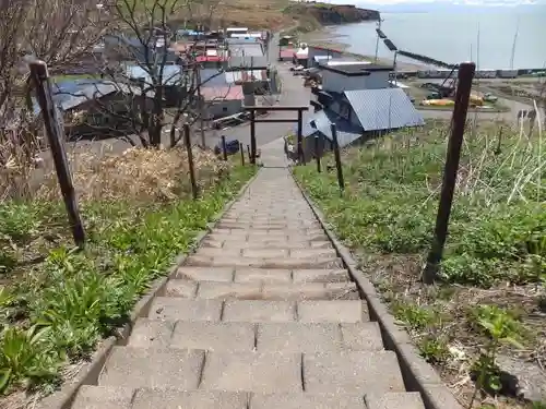 厚田八幡神社の景色