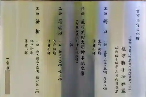 籠守勝手神社（木曽川町黒田）のその他建物