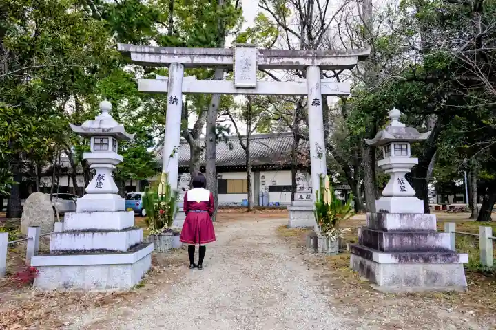 八劔神社(西端八劔神社)の鳥居