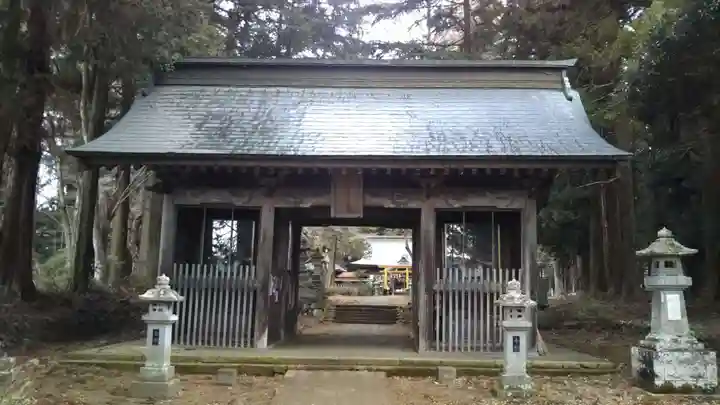 都々古別神社(馬場)の山門・神門