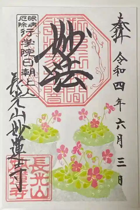 6月御朱印
足長虫取りスミレ