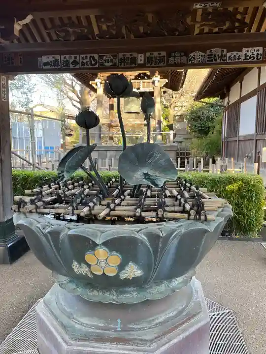 新井薬師(梅照院)の手水舎