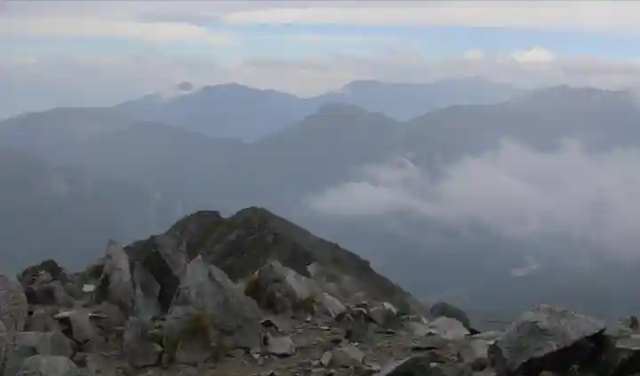 雄山神社峰本社の景色