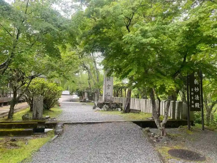 南朝妙法院の{uncategorized: "未分類", other: "その他", undefined: "問題あり", building: "その他建物", grave: "お墓", sacred_gate: "鳥居", guardian: "狛犬", statue: "像", buddha: "仏像", history: "歴史", nature: "自然", garden: "庭園", animal: "動物", pagoda: "塔", temizu: "手水舎", mountain_gate: "山門・神門", sanctuary: "本殿・本堂", subordinate: "末社・摂社", art: "芸術", scenery: "景色", jizo: "地蔵", ema: "絵馬", goshuin: "御朱印", omikuji: "おみくじ", items: "授与品その他", amulet: "お守り", goshuincho: "御朱印帳", eats: "食事", festival: "お祭り", votive_dance: "神楽", shichigosan: "七五三参", wedding: "結婚式", experience: "体験その他", initially: "初詣", around: "周辺", anti_infection: "感染症対策"}