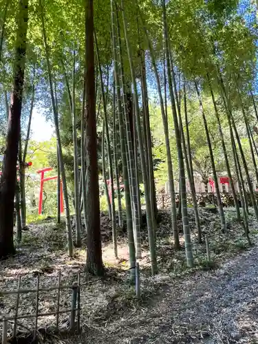 小川諏訪神社の庭園