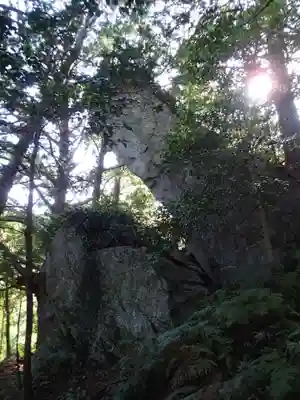 立岩神社（山方比古神社境内社）の自然
