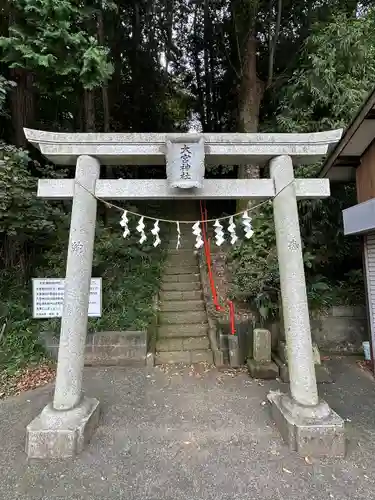 落川大宮神社の鳥居