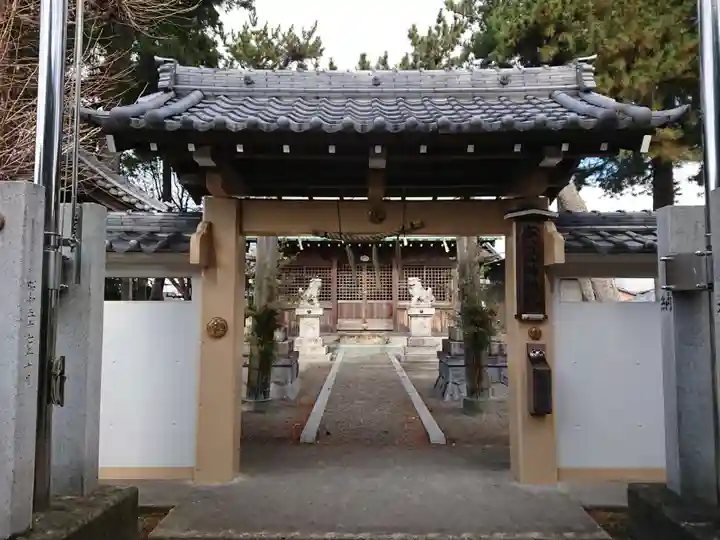 松ヶ島神明社の山門・神門