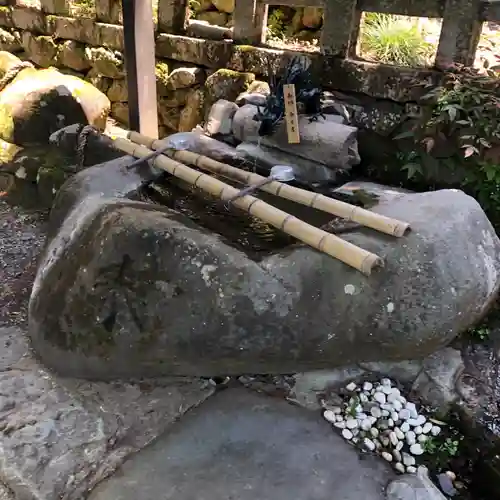 愛宕神社（阿多古神社）の手水舎