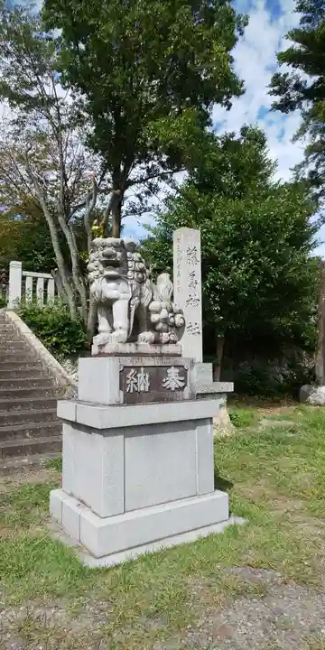 藤島神社(贈正一位新田義貞公之大宮)の狛犬