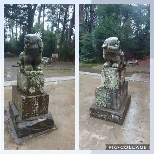 蛟蝄神社奥の宮の狛犬