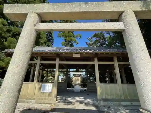 葉生田神社の鳥居