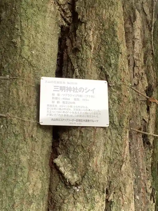 三明神社の自然