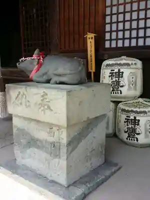 曽根天満宮の狛犬