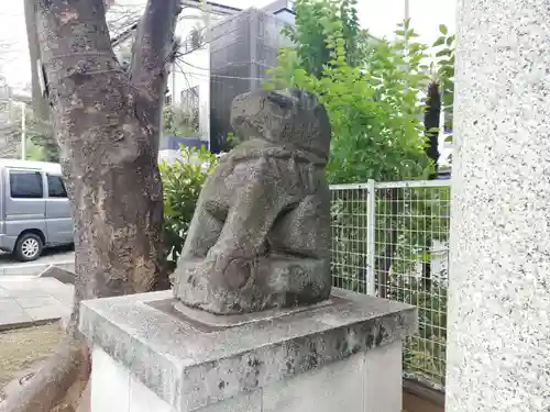 穏田神社の狛犬