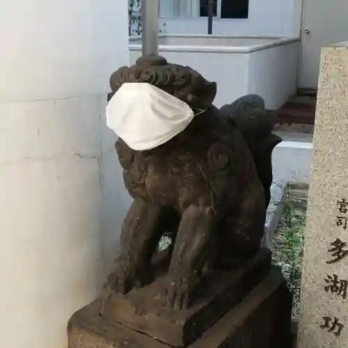 築土神社の狛犬