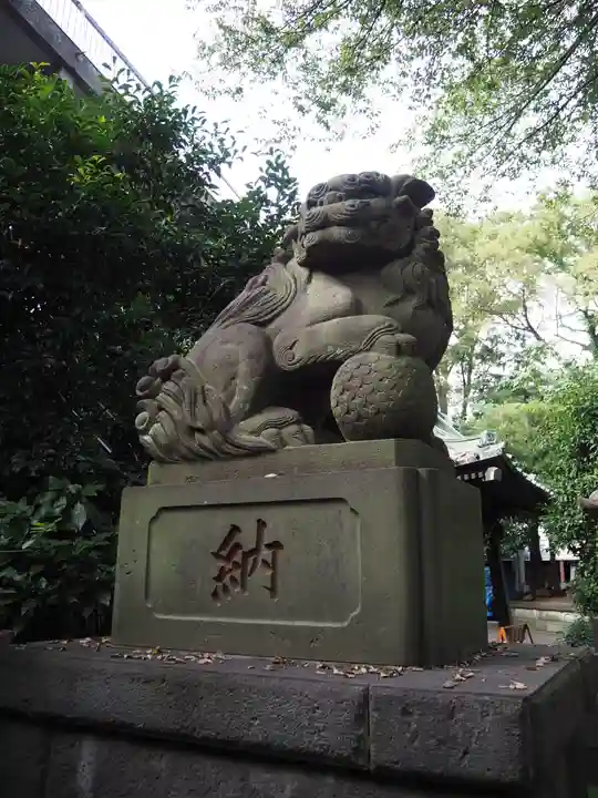 氷川台氷川神社の狛犬