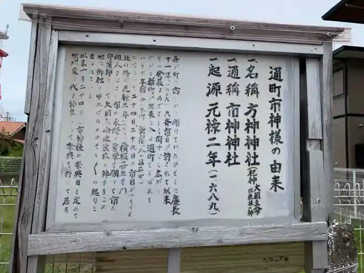 通町市神神社の歴史
