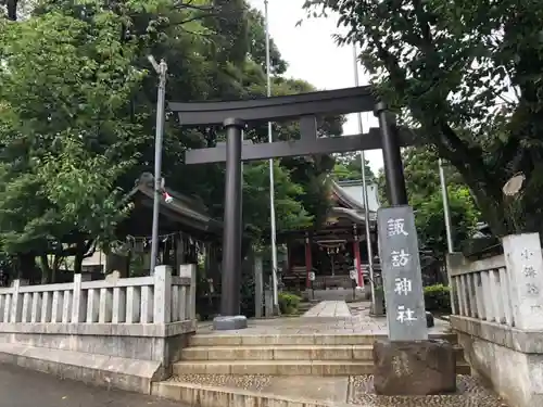 柏諏訪神社の鳥居