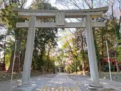 谷保天満宮の鳥居