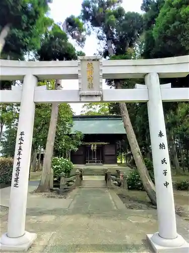 中山熊野神社の鳥居