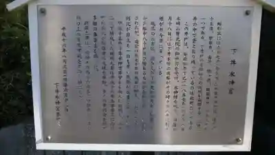 下井水神宮の歴史