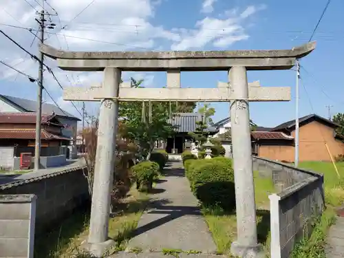 川北住吉神社の鳥居