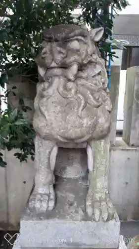 築土神社の狛犬