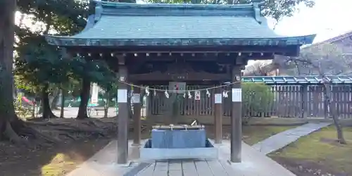 峯ヶ岡八幡神社の手水舎