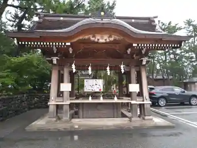 新潟縣護國神社の手水舎