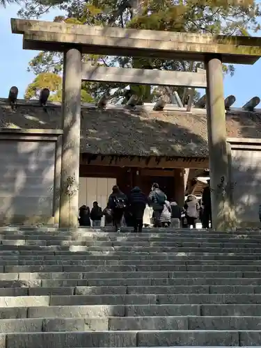 伊勢神宮内宮（皇大神宮）の鳥居